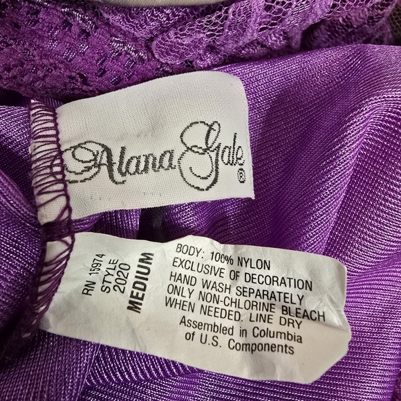 Vintage purple teddy - Picture 3 of 3